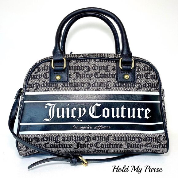 Juicy Couture Black Fashionista Bowler Satchel Bag NWT - Picture 2 of 11